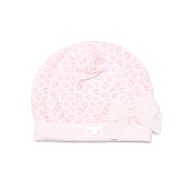 Girls Light Pink Printed Cap